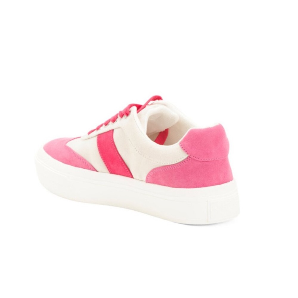 NWT J/SLIDES GABLE Pink/White Faux Suede Sneaker - Picture 2 of 11